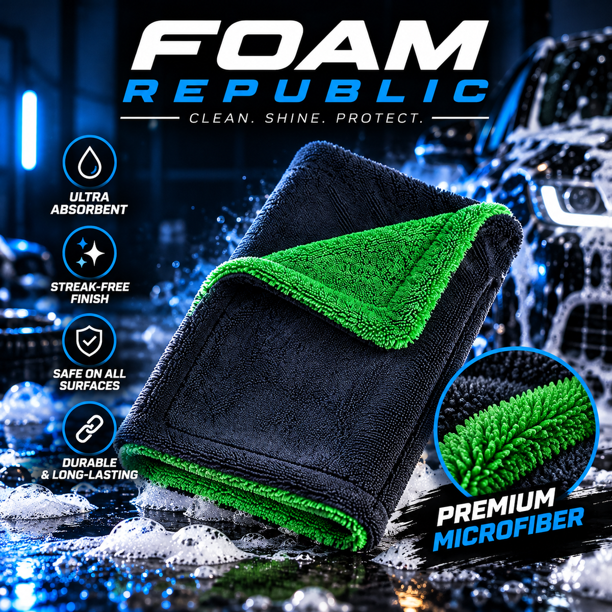 Foam Republic™ Premium Car Wash Bundle